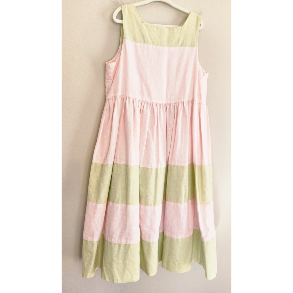 Vintage Hartstrings 90s Y2K Linen Blend Spring/Easter‎ Dress size 8